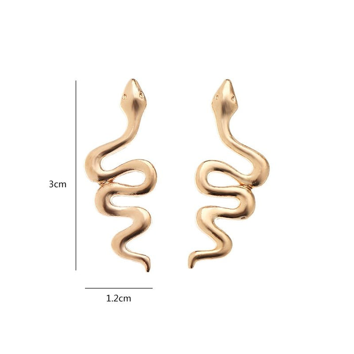 Wholesale Alloy Snake Earrings JDC-ES-NZ088 Earrings 奈珠 Wholesale Jewelry JoyasDeChina Joyas De China