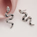 Wholesale Alloy Snake Earrings JDC-ES-NZ089 Earrings 奈珠 Wholesale Jewelry JoyasDeChina Joyas De China