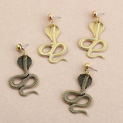 Wholesale Alloy Snake Earrings JDC-ES-NZ090 Earrings 奈珠 Wholesale Jewelry JoyasDeChina Joyas De China