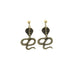 Wholesale Alloy Snake Earrings JDC-ES-NZ090 Earrings 奈珠 Wholesale Jewelry JoyasDeChina Joyas De China
