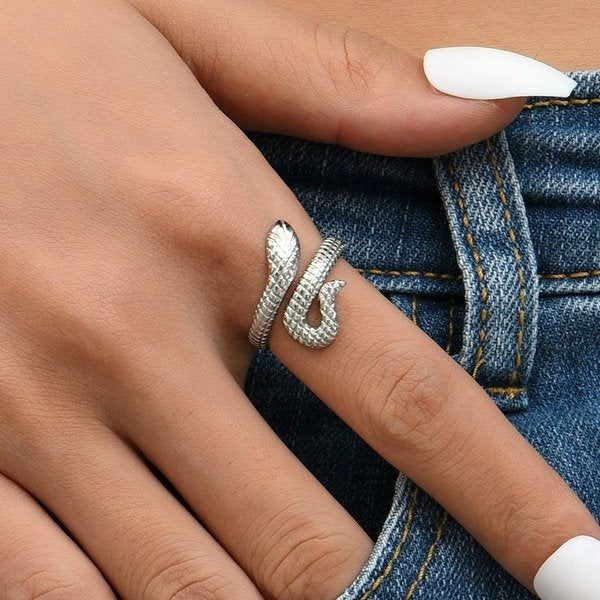 Wholesale alloy snake ring JDC-RS-MiMeng003 Rings 米萌 Wholesale Jewelry JoyasDeChina Joyas De China