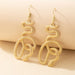 Wholesale Alloy Snake Shape Earrings JDC-ES-MoMing001 Earrings 陌茗 17386 Wholesale Jewelry JoyasDeChina Joyas De China