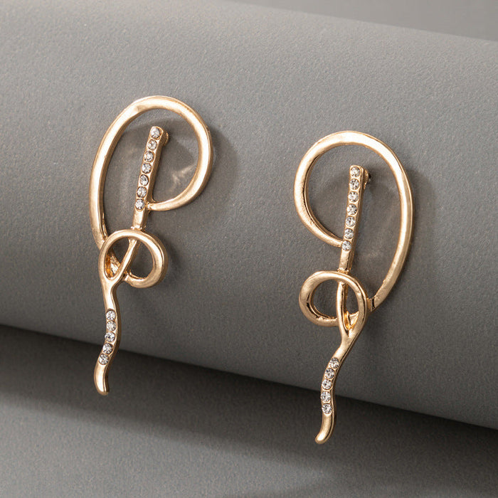 Wholesale Alloy Snake Shape Earrings JDC-ES-MoMing001 Earrings 陌茗 17565 Wholesale Jewelry JoyasDeChina Joyas De China