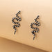 Wholesale Alloy Snake Shape Earrings JDC-ES-MoMing001 Earrings 陌茗 18153 Wholesale Jewelry JoyasDeChina Joyas De China