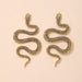 Wholesale Alloy Snake Shape Earrings JDC-ES-MoMing001 Earrings 陌茗 18325 Wholesale Jewelry JoyasDeChina Joyas De China