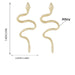 Wholesale alloy snake-shaped long earrings JDC-ES-JL694colored rhinestones Earrings ?鹄? Wholesale Jewelry JoyasDeChina Joyas De China