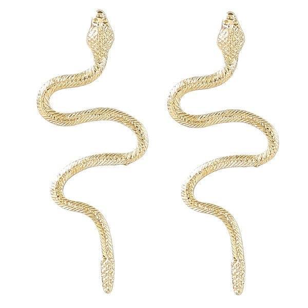 Wholesale alloy snake-shaped long earrings JDC-ES-JL694colored rhinestones Earrings ?鹄? Wholesale Jewelry JoyasDeChina Joyas De China