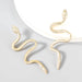 Wholesale alloy snake-shaped long earrings JDC-ES-JL694colored rhinestones Earrings ?鹄? Without diamonds Wholesale Jewelry JoyasDeChina Joyas De China