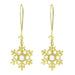 Wholesale alloy snowflake earrings JDC-ES-JQ221 Earrings 佳琪 gold Wholesale Jewelry JoyasDeChina Joyas De China