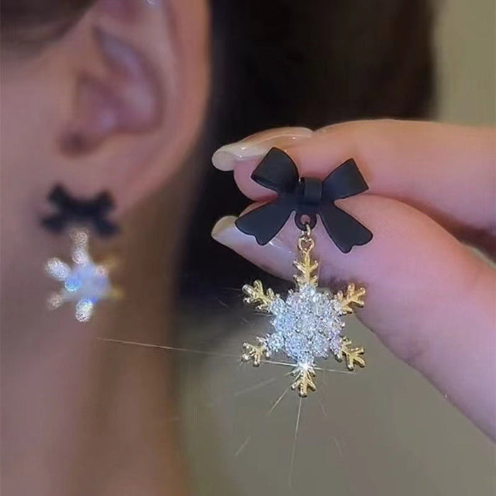 Wholesale alloy snowflake earrings JDC-ES-XuF020 Earrings 旭帆 A Wholesale Jewelry JoyasDeChina Joyas De China