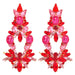 Wholesale alloy sparkling earrings JDC-ES-JQ153 Earrings JoyasDeChina red Wholesale Jewelry JoyasDeChina Joyas De China