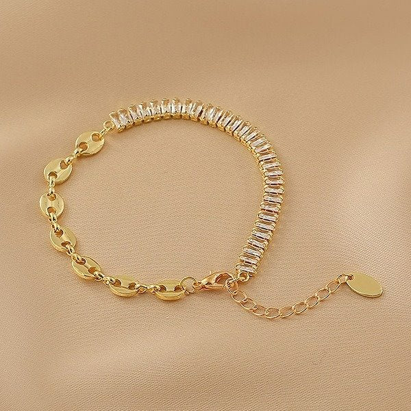 Wholesale alloy splicing Gold Bracelet JDC-BT-YWJQ006 Bracelet 义乌精巧 Wholesale Jewelry JoyasDeChina Joyas De China
