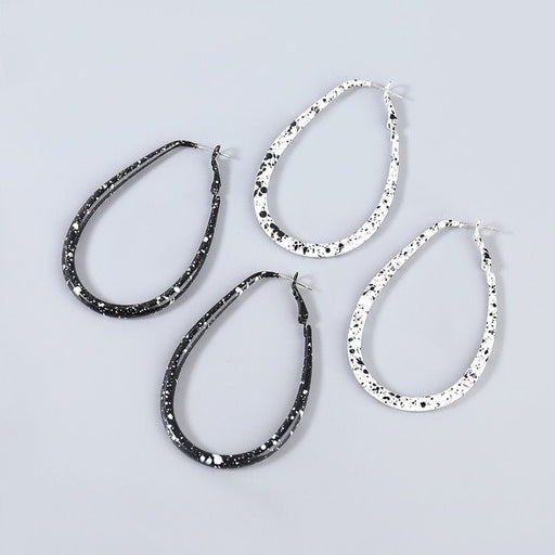 Wholesale alloy spray paint geometric earrings JDC-ES-JL736 Earrings 氿乐 Wholesale Jewelry JoyasDeChina Joyas De China