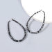 Wholesale alloy spray paint geometric earrings JDC-ES-JL736 Earrings 氿乐 black Wholesale Jewelry JoyasDeChina Joyas De China