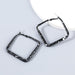 Wholesale alloy spray paint geometric earrings JDC-ES-JL737 Earrings 氿乐 black Wholesale Jewelry JoyasDeChina Joyas De China