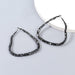 Wholesale alloy spray paint geometric earrings JDC-ES-JL768 Earrings 氿乐 black Wholesale Jewelry JoyasDeChina Joyas De China