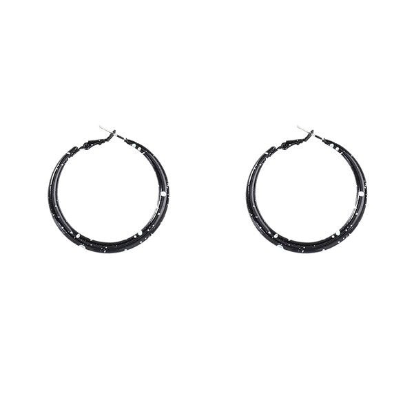 Wholesale alloy spray paint spotted round earrings JDC-ES-JL754 Earrings 氿乐 Wholesale Jewelry JoyasDeChina Joyas De China