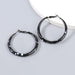 Wholesale alloy spray paint spotted round earrings JDC-ES-JL754 Earrings 氿乐 black Wholesale Jewelry JoyasDeChina Joyas De China