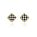 Wholesale Alloy Square Checkerboard Earrings JDC-ES-A067 Earrings 妙雅 Wholesale Jewelry JoyasDeChina Joyas De China