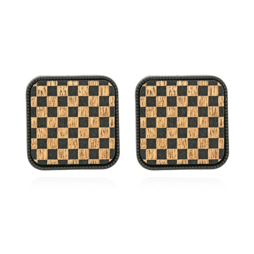 Wholesale alloy square chessboard lattice Earrings JDC-ES-MY114 Earrings JoyasDeChina Wholesale Jewelry JoyasDeChina Joyas De China