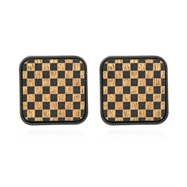 Wholesale alloy square chessboard lattice Earrings JDC-ES-MY114 Earrings JoyasDeChina Wholesale Jewelry JoyasDeChina Joyas De China