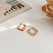 Wholesale alloy Square Earrings JDC-ES-MS152 Earrings JoyasDeChina red Wholesale Jewelry JoyasDeChina Joyas De China