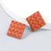 Wholesale alloy square geometric earrings JDC-ES-JL769 Earrings 氿乐 brown Wholesale Jewelry JoyasDeChina Joyas De China
