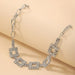 Wholesale alloy square Silver Necklaces JDC-NE-YWJQ014 Necklaces 砱拫儕? Wholesale Jewelry JoyasDeChina Joyas De China