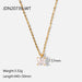 Wholesale alloy square zircon necklace JDC-NE-JD348 NECKLACE 杰鼎 JDN20739-WT Wholesale Jewelry JoyasDeChina Joyas De China
