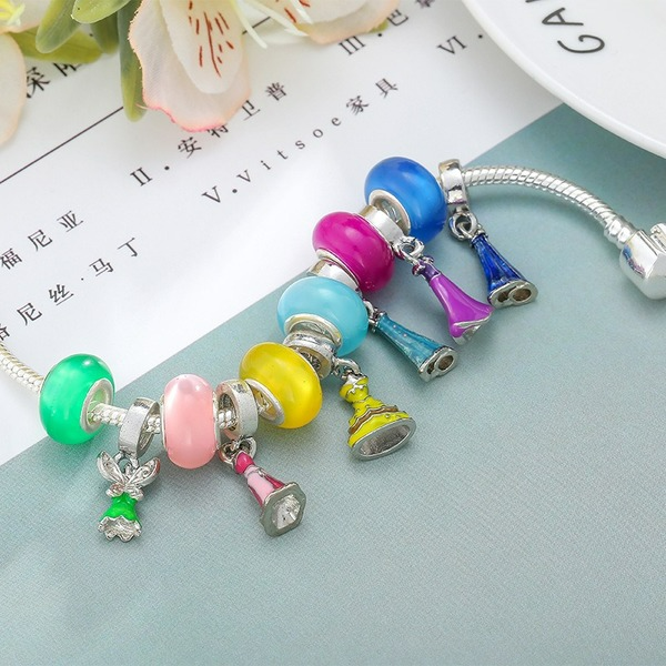 Wholesale Alloy Stained Glass Bead Bracelet （F）JDC-BT-XingL026 Bracelet 星銮 16cm Wholesale Jewelry JoyasDeChina Joyas De China