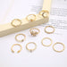 Wholesale alloy star and moon ring JDC-RS-F607 Rings 韩之尚 Wholesale Jewelry JoyasDeChina Joyas De China