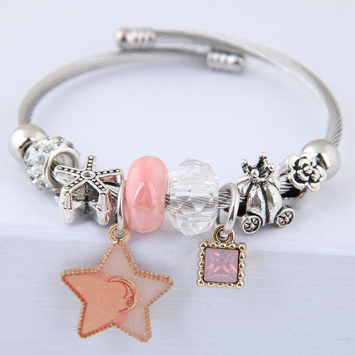 Bulk Jewelry Wholesale alloy star bracelet JDC-BT-wy100 Wholesale factory from China YIWU China