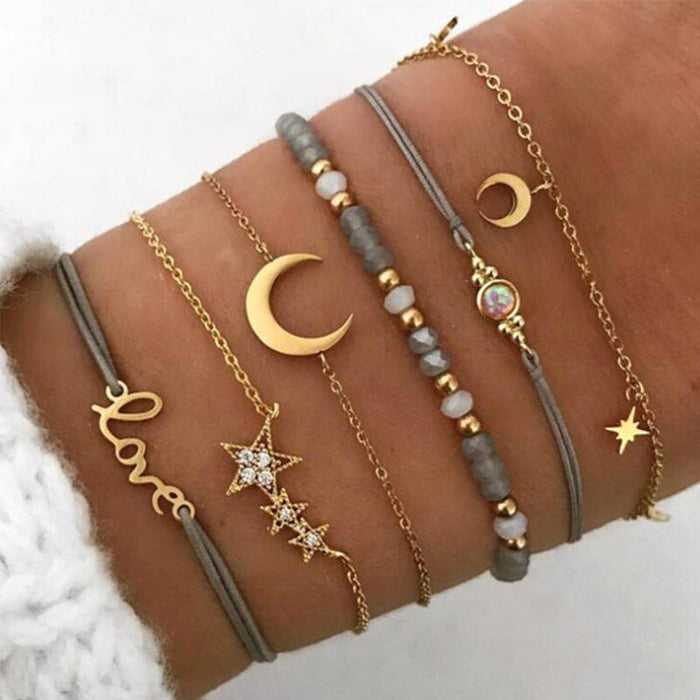 Wholesale alloy star moon Bracelet JDC-BT-DaiR005 Bracelet 黛仁 3702 Wholesale Jewelry JoyasDeChina Joyas De China