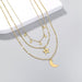 Wholesale Alloy Star Moon Necklace JDC-NE-NM058 NECKLACE 诺铭 Wholesale Jewelry JoyasDeChina Joyas De China