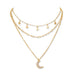 Wholesale Alloy Star Necklace JDC-NE-NM055 NECKLACE 诺铭 Alloy Wholesale Jewelry JoyasDeChina Joyas De China