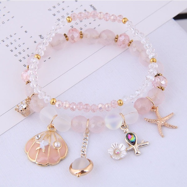 Bulk Jewelry Wholesale alloy starfish shell bracelet JDC-BT-wy026 Wholesale factory from China YIWU China