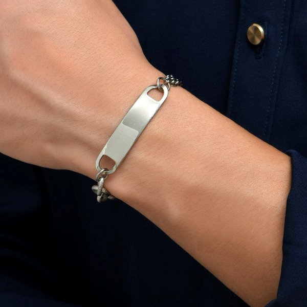Wholesale alloy stitching bracelet JDC-BT-MiMeng005 Bracelet 米萌 silver Wholesale Jewelry JoyasDeChina Joyas De China