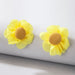 Wholesale alloy sunflower cloth earrings JDC-ES-C424 Earrings 咏歌 20972 Wholesale Jewelry JoyasDeChina Joyas De China