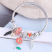 Bulk Jewelry Wholesale alloy sunflower five-pointed star wings beaded bracelet JDC-BT-XINY026 Wholesale factory from China YIWU China