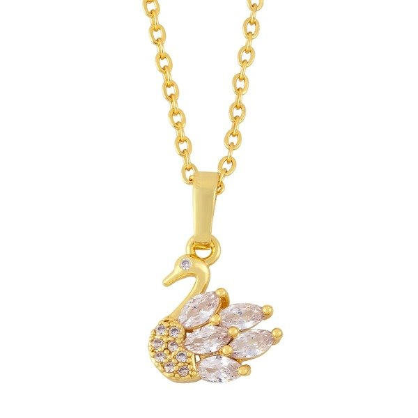 Wholesale alloy swan necklace JDC-NE-AS388 NECKLACE 翱昇 Wholesale Jewelry JoyasDeChina Joyas De China