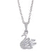 Wholesale alloy swan necklace JDC-NE-AS388 NECKLACE 翱昇 silver Wholesale Jewelry JoyasDeChina Joyas De China