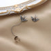 Wholesale alloy sweet cool chain earrings JDC-ES-AYN350 Earrings JoyasDeChina E2163 - Platinum Wholesale Jewelry JoyasDeChina Joyas De China