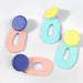 Wholesale alloy synthetic leather plate geometric Earrings JDC-ES-JL817 Earrings 氿乐 Wholesale Jewelry JoyasDeChina Joyas De China