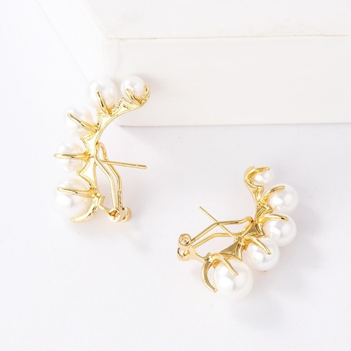 Bulk Jewelry Wholesale alloy tapered pearl earrings JDC-ES-YN029 Wholesale factory from China YIWU China