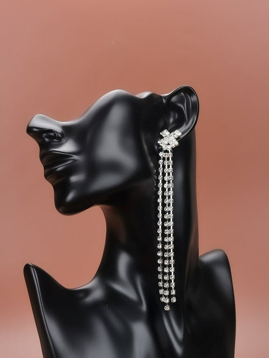 Wholesale alloy tassel earrings JDC-ES-Bis015 Earrings 碧莎 Wholesale Jewelry JoyasDeChina Joyas De China