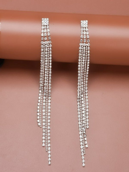 Wholesale alloy tassel earrings JDC-ES-Bis017 Earrings 碧莎 Wholesale Jewelry JoyasDeChina Joyas De China