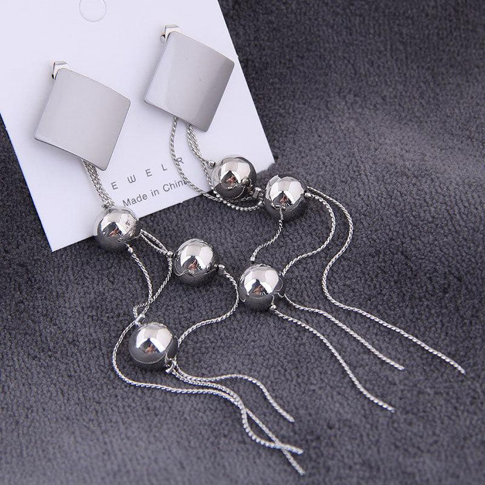 Wholesale alloy tassel exaggerated Earrings JDC-ES-wy075 Earrings JoyasDeChina Silver Wholesale Jewelry JoyasDeChina Joyas De China