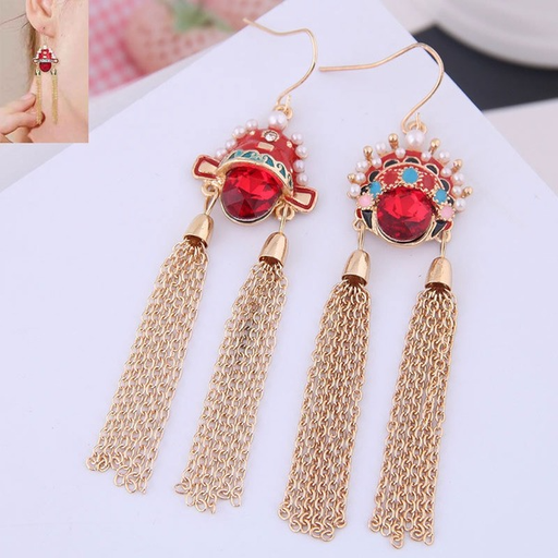 Bulk Jewelry Wholesale alloy tassels dan small raw earrings JDC-ES-wy034 Wholesale factory from China YIWU China