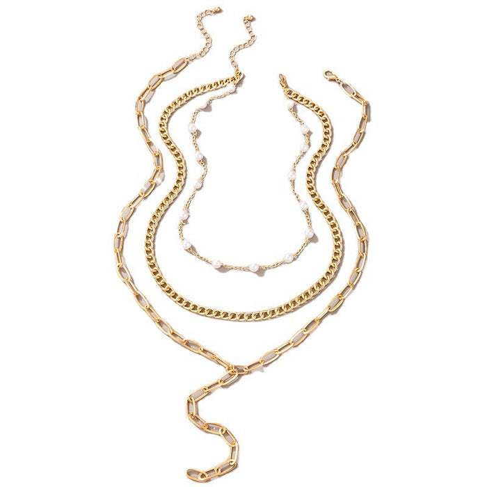 Wholesale alloy thick chain necklace JDC-NE-C220 NECKLACE 咏歌 Wholesale Jewelry JoyasDeChina Joyas De China