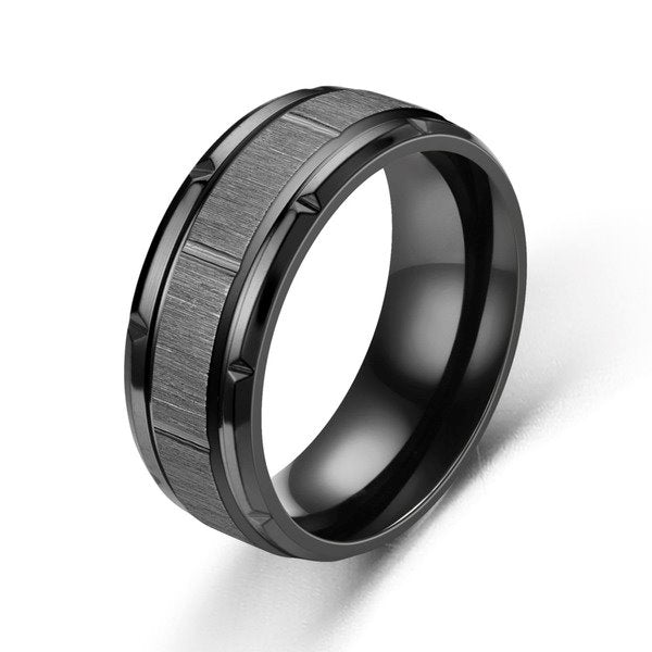 Wholesale alloy titanium steel batch flower line shaped ring JDC-RS-TS068 Rings 腾穗 Wholesale Jewelry JoyasDeChina Joyas De China